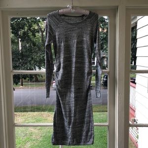 Long sleeve maternity sweater dress